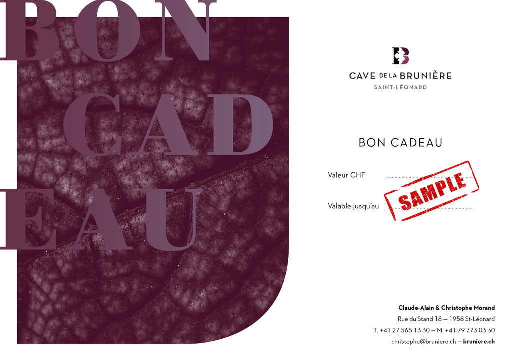 Bon Cadeau Cave Brunière